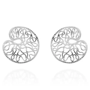 Pendientes Pq HIGHLINE Plata rodio
