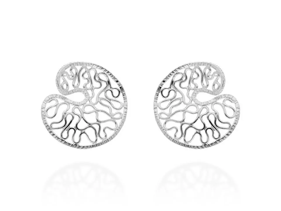 Pendientes Pq HIGHLINE Plata rodio