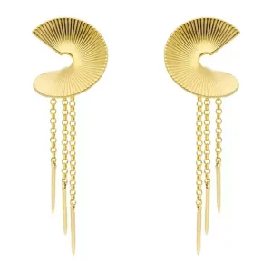 Pendientes peq ENDLESS Plata dorada