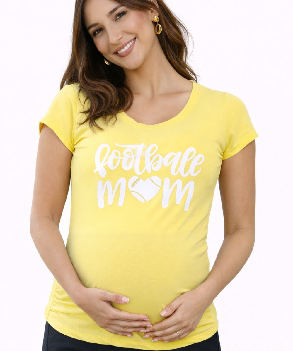 Polo Materno Frases Divertidas T/L – Comodidad y estilo para futuras mamás