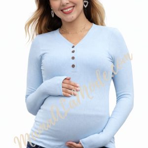 Polo Materno & Lactancia Rib Premium Tiny – Comodidad que te abriga y acompaña