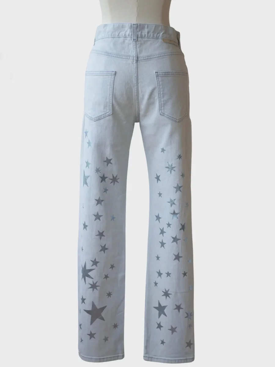 Stella McCartney pantalones vaqueros estrellas Talla 27 (S) - Imagen 4