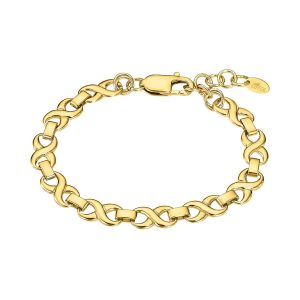 Pulsera Lotus Acero Dorado Infinitos