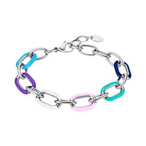 Pulsera Lotus Acero Esmalte de Colores