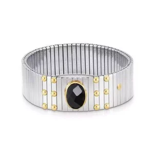 Pulsera Nomination Extension piedra negra