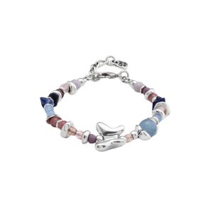 Pulsera Uno De 50 Mariposa Cristales Multicolor