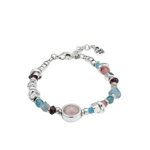 Pulsera Uno de 50 Con Piedras Y Cristales Colores