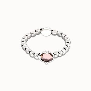 Pulsera Uno de 50 Cristal Facetado Rosa