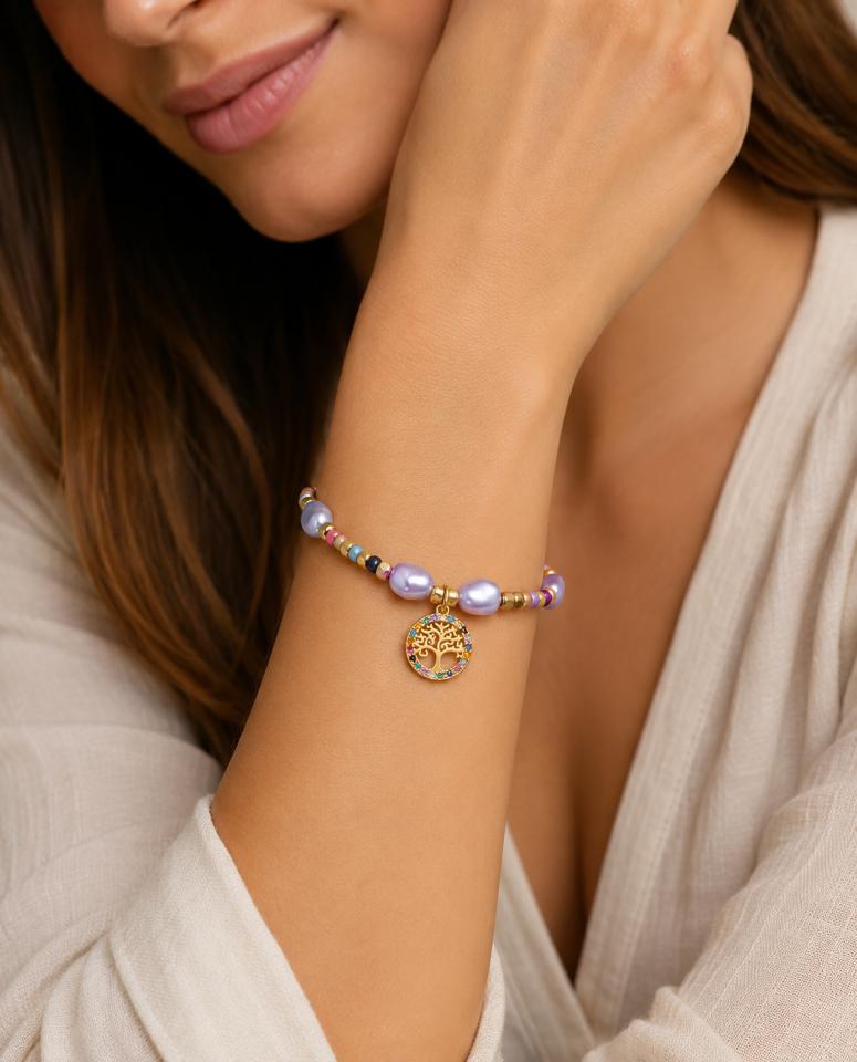 Pulsera Viceroy Árbol de la Vida Perlas Multicolor - Imagen 3