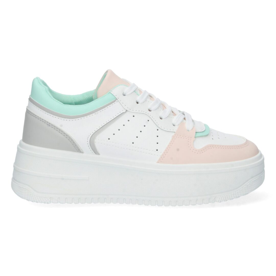 Zapatilla deportiva rosa plataforma voluminosa - Imagen 3