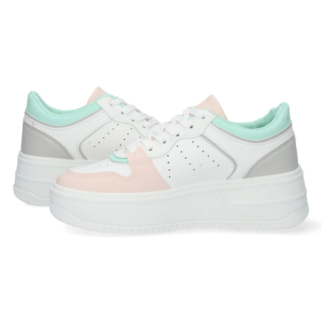 Zapatilla deportiva rosa plataforma voluminosa - Imagen 6