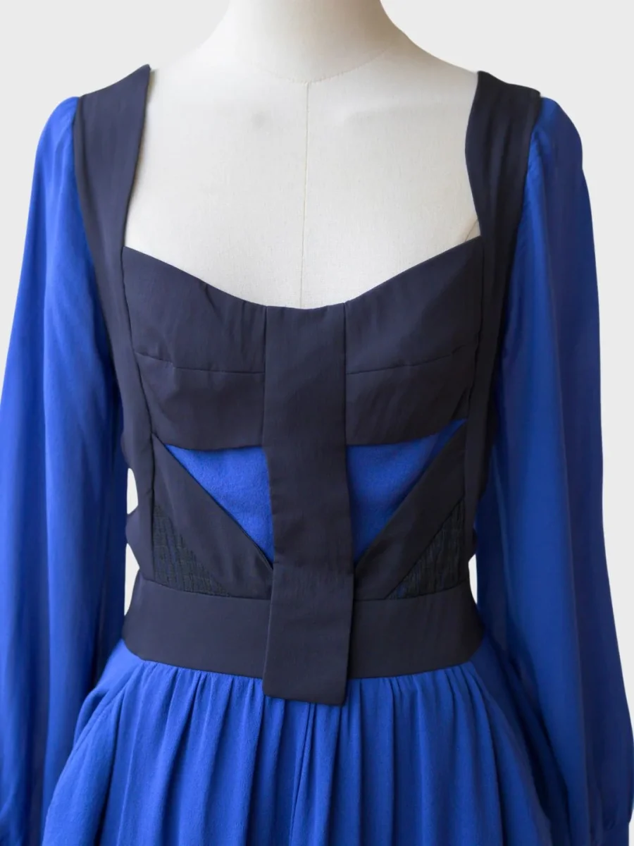 Raasta vestido azul negro Talla XS Nuevo - Imagen 5