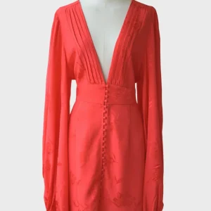 Rat & Boa vestido Isabella rojo mini Talla XL