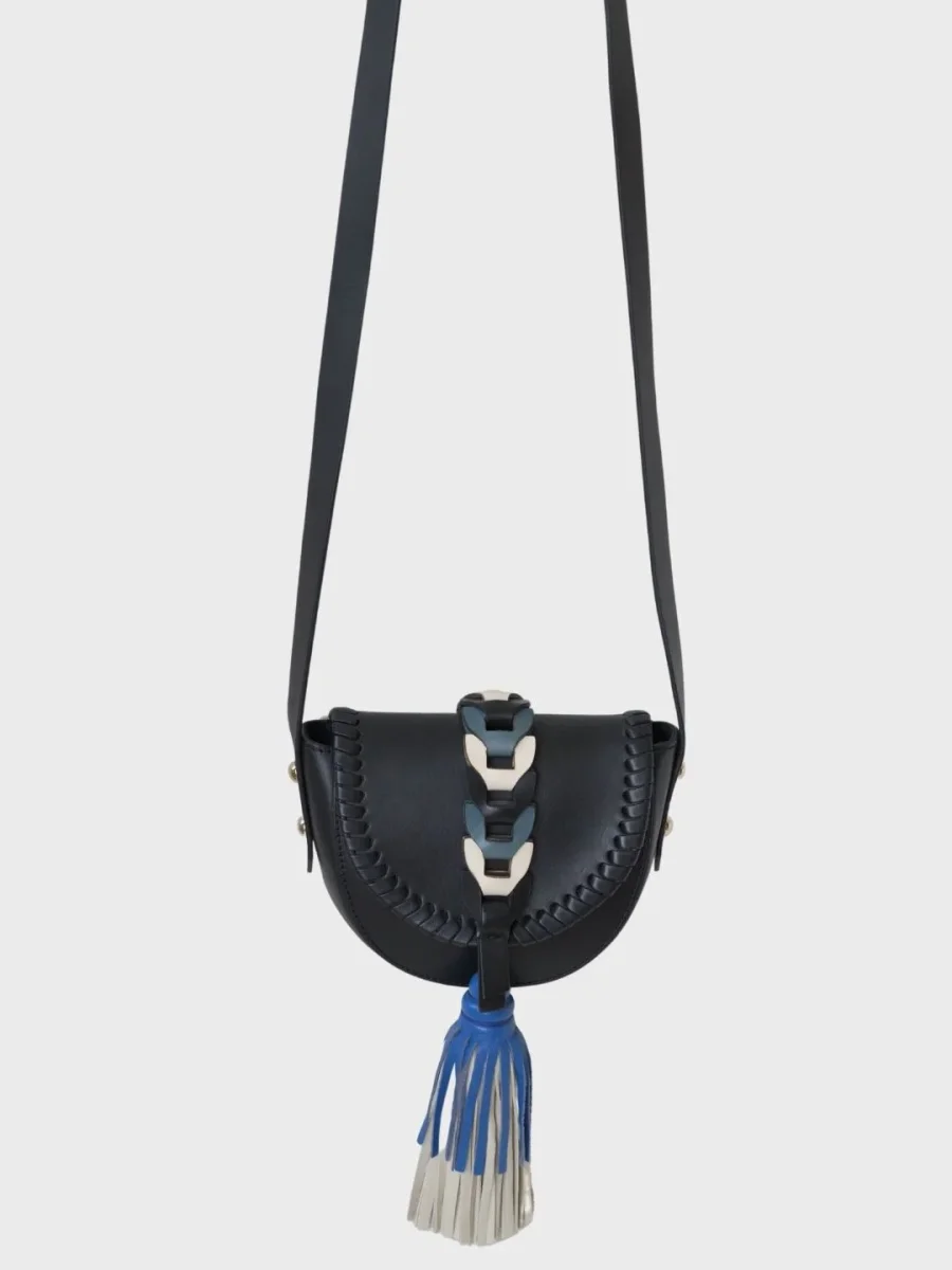 RED Valentino bolso bandolera cuero boho chic - Imagen 4
