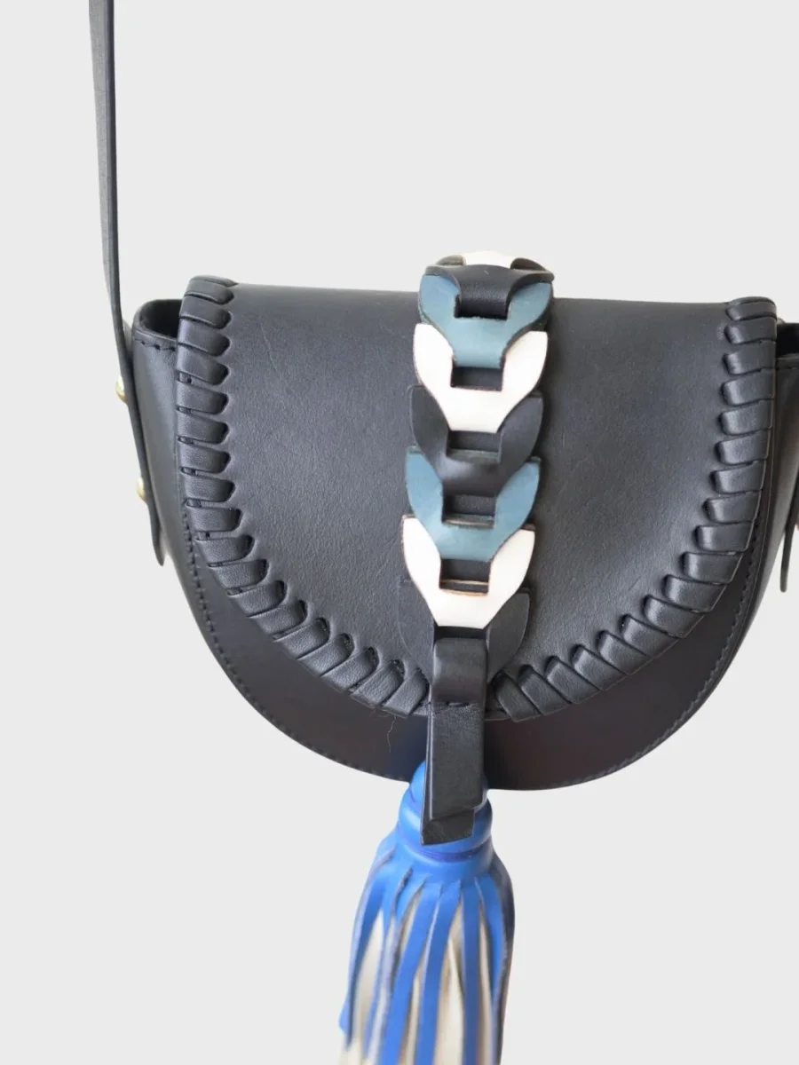 RED Valentino bolso bandolera cuero boho chic - Imagen 6