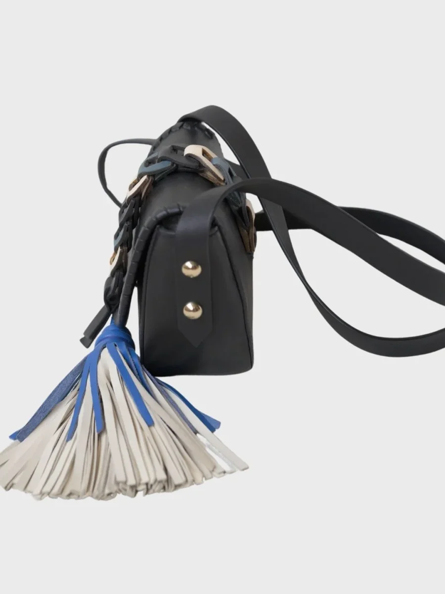 RED Valentino bolso bandolera cuero boho chic - Imagen 7