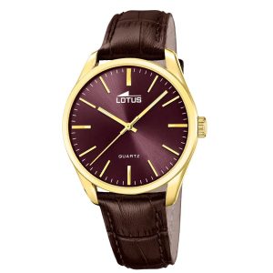 Reloj Lotus Hombre Marrón Y Dorado