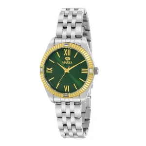 Reloj Marea Mujer Acero Bicolor esfera Verde.