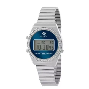 Reloj Señora Marea Acero Digital Esfera Azul