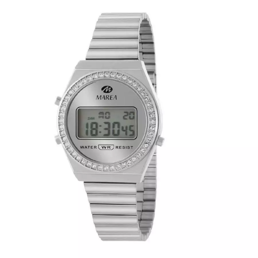 Reloj Señora Marea Digital Aceero Esfera Circonita