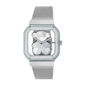 Reloj Tous Analógico Malla Transparente