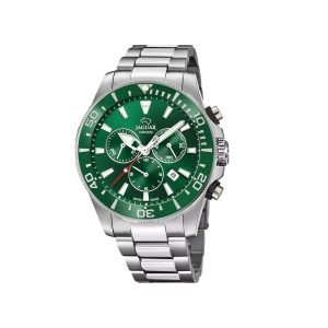 Reloj caballero Jaguar acero esfera verde