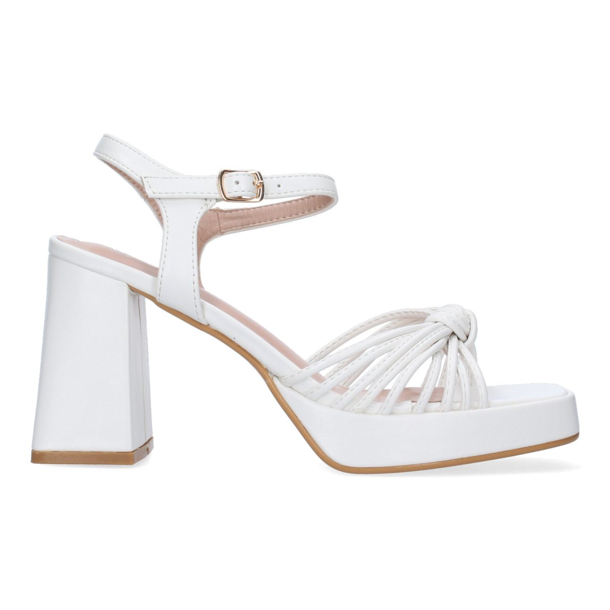 Sandalias Blancas de Plataforma para Mujer - Imagen 3