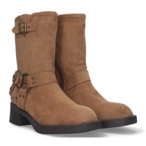 Botas media caña moteras estribo camel