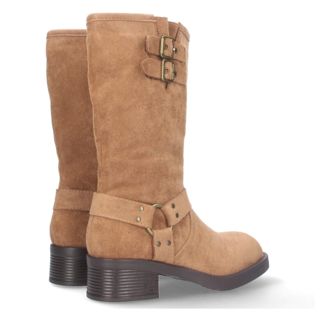 Botas moteras hebilladas camel - Imagen 6
