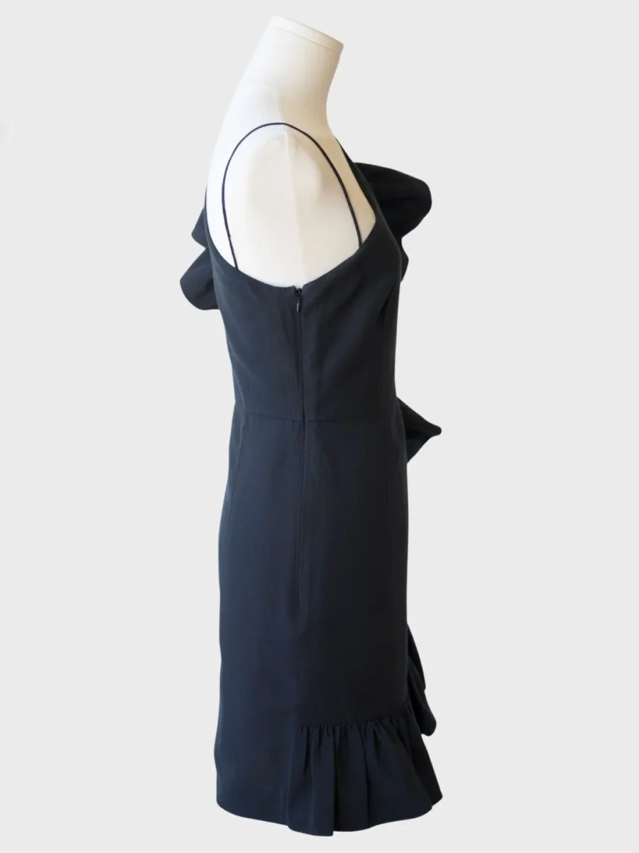 Sandro vestido mini un hombro con volantes Talla 1 (S) Nuevo - Imagen 5