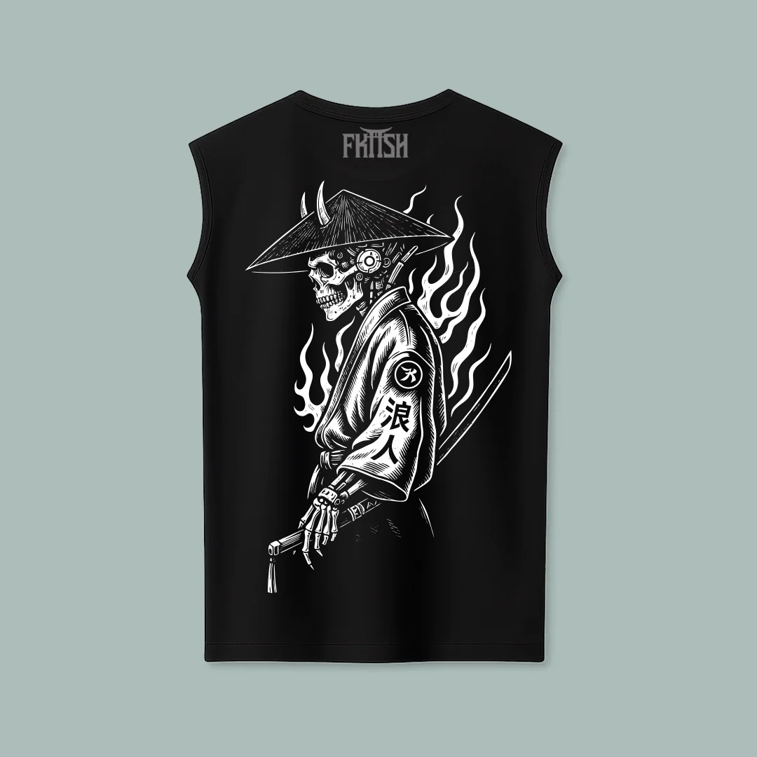 Playera Sin Manga Skull Harakiri - Imagen 2