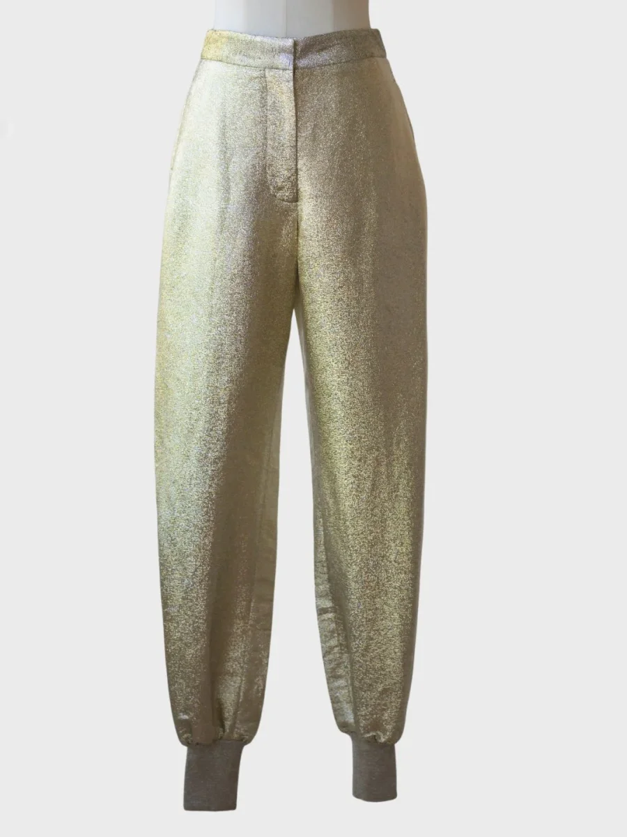 Stella McCartney pantalones dorados Talla 34 (XS) - Imagen 2