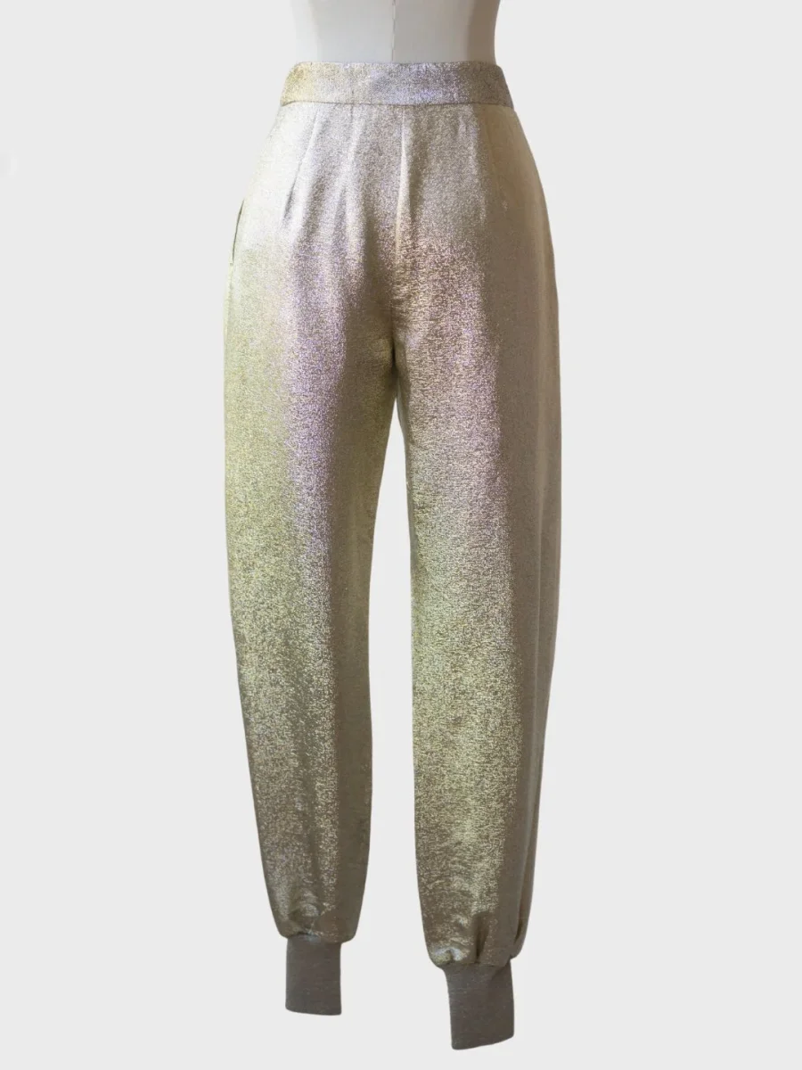 Stella McCartney pantalones dorados Talla 34 (XS) - Imagen 3