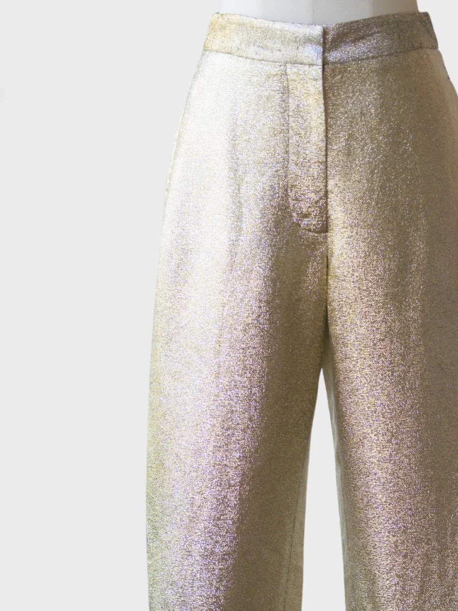 Stella McCartney pantalones dorados Talla 34 (XS) - Imagen 4