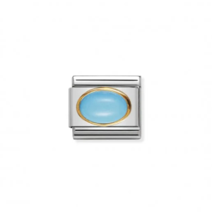 LINK COMPOSABLE CLASSIC EN ORO Y TURQUESA