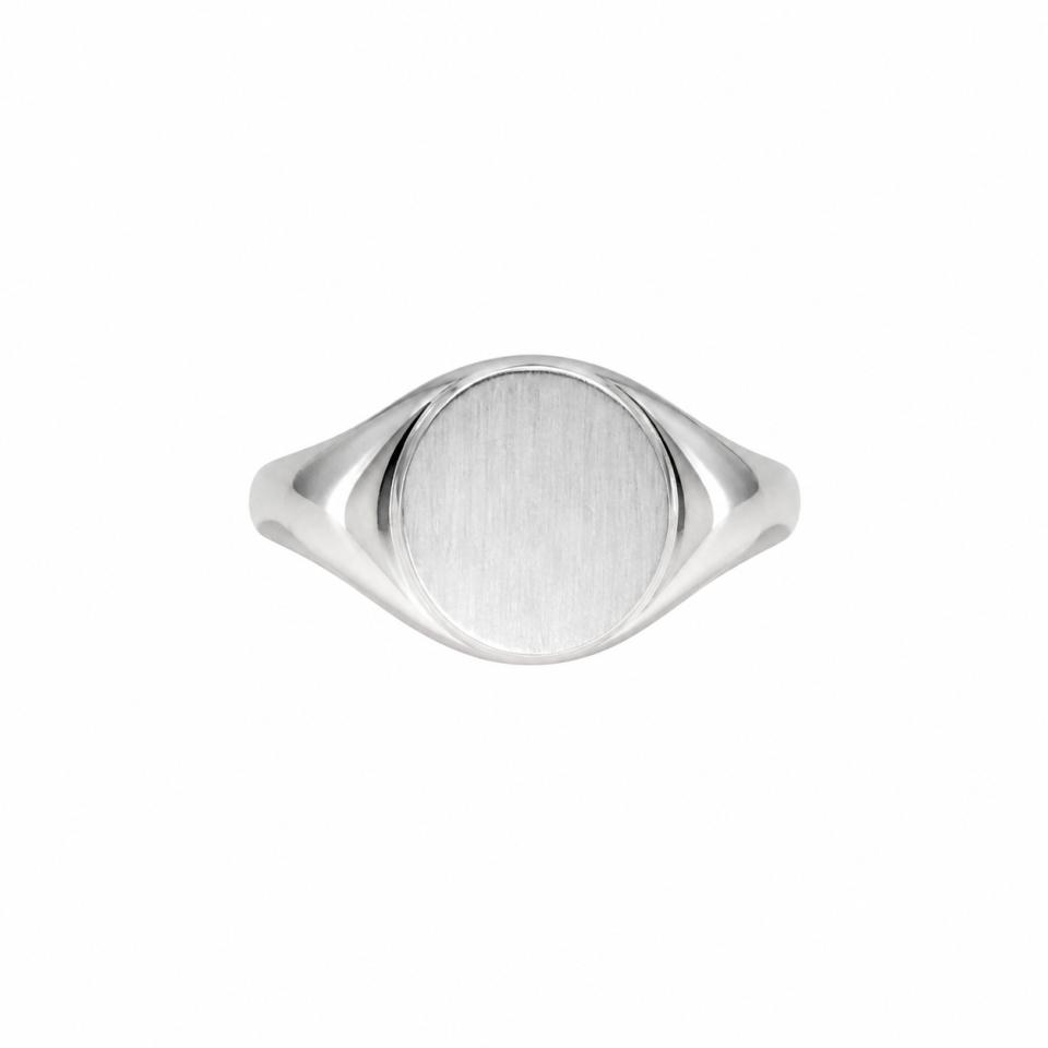 Sello Cadete Liso Plata de Ley 925 Personalizable - Imagen 2