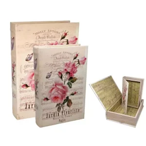 Set de 2 cajas forma de libro