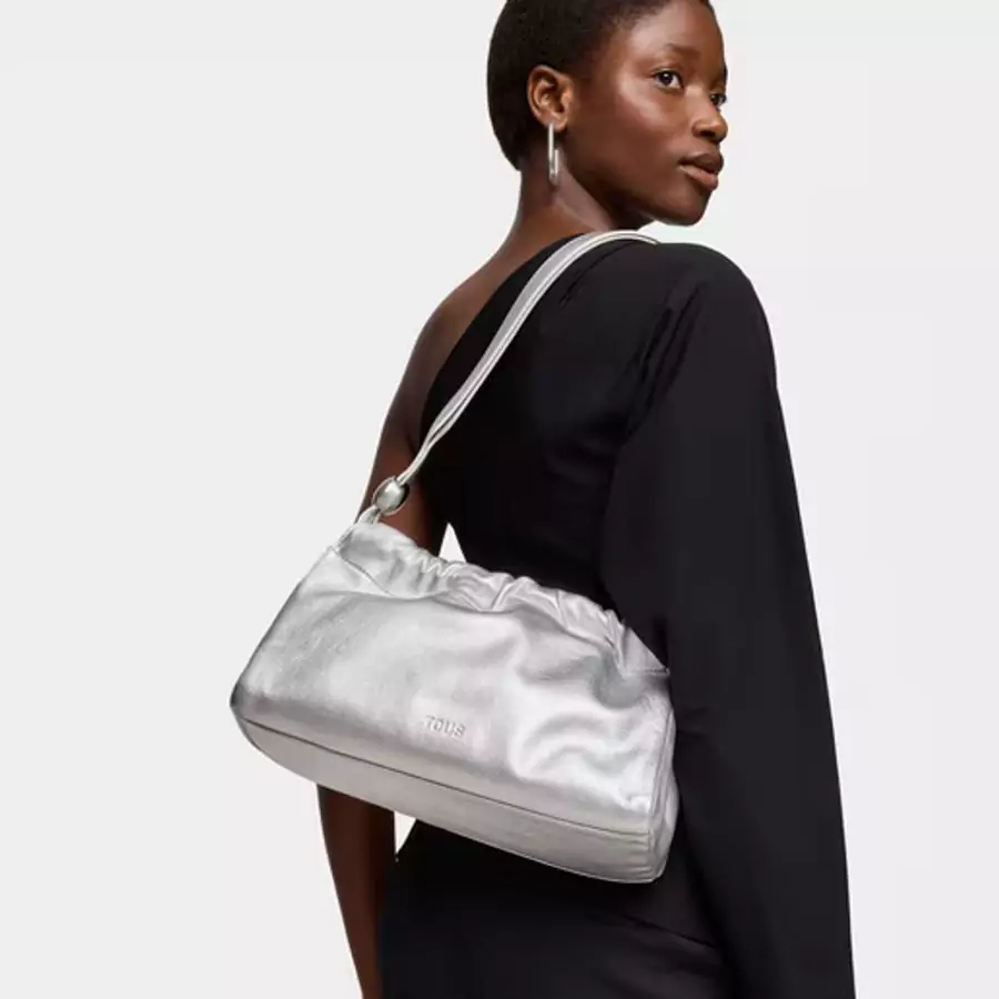 Shopper Tous Gloss Plateado - Imagen 4