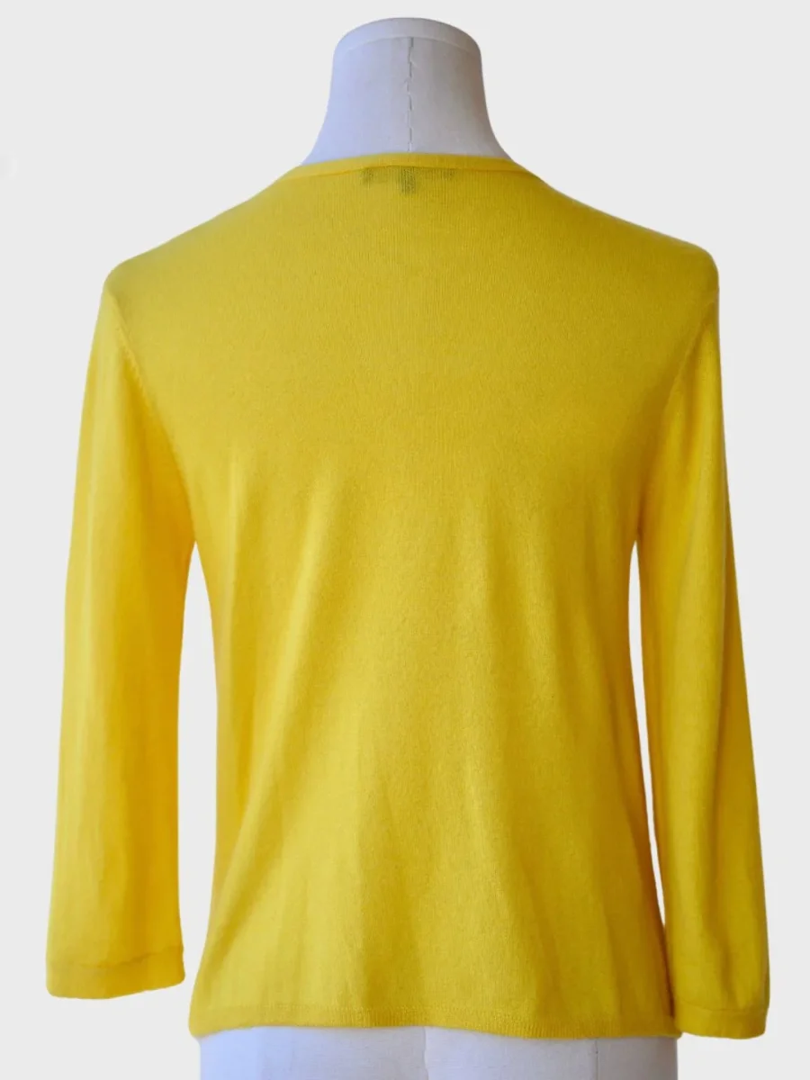 Tara Jarmon chaqueta de cachemira con pedrería Talla M - Imagen 3