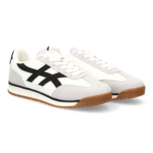 Zapatilla estilo retro blanco