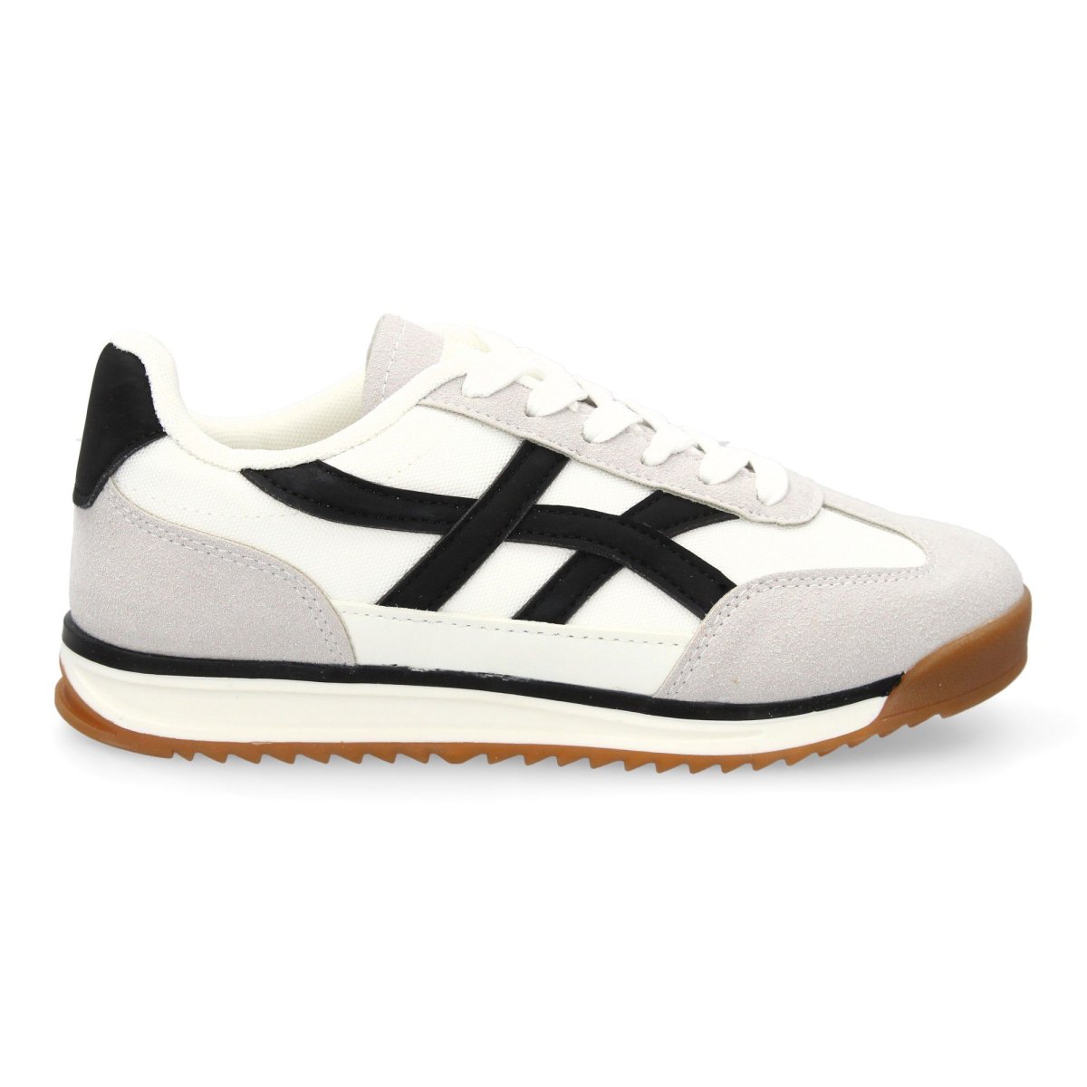 Zapatilla estilo retro blanco - Imagen 3