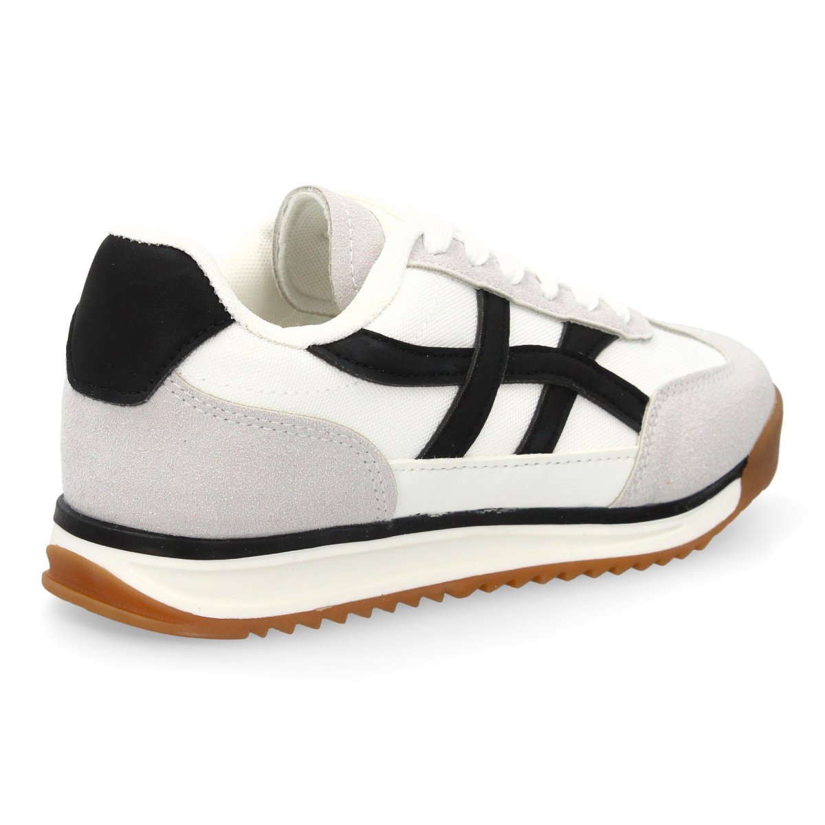 Zapatilla estilo retro blanco - Imagen 5