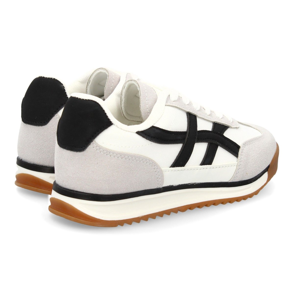 Zapatilla estilo retro blanco - Imagen 6