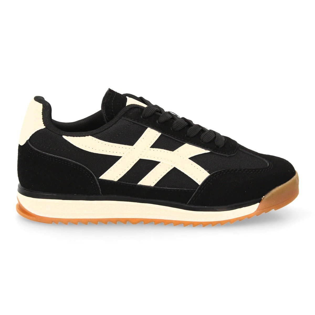 Zapatilla estilo retro negro - Imagen 3