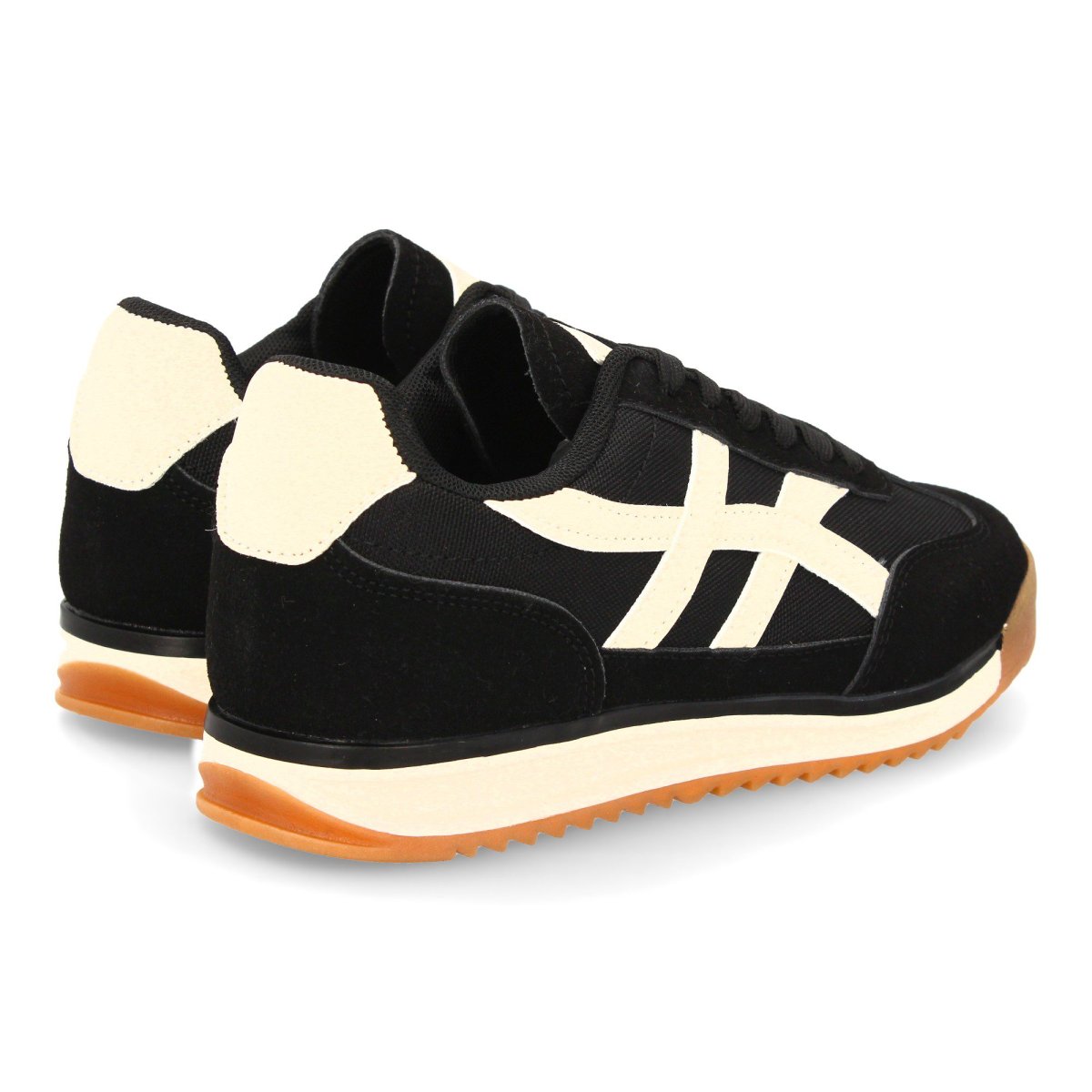 Zapatilla estilo retro negro - Imagen 6