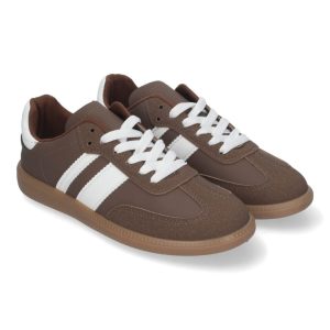 Zapatillas Deportivas Marrón con Cordones