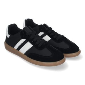 Zapatillas deportivas negras suela goma