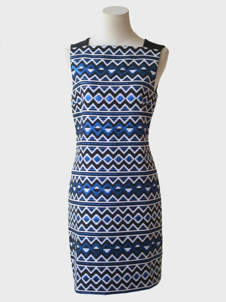 Versace Collection vestido mini azul estampado Talla S