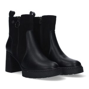 Botas Negras Cremallera Suela Gruesa