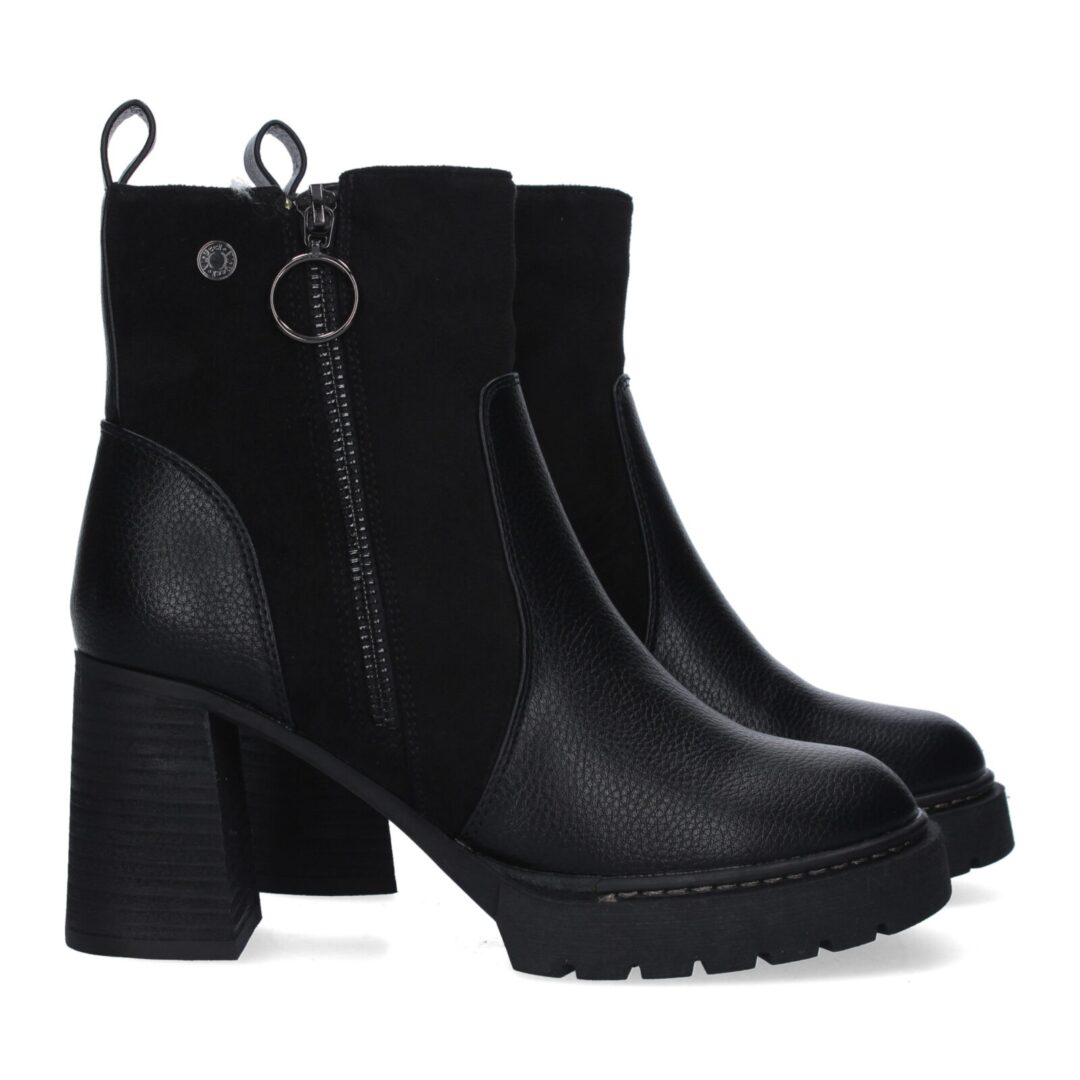 Botas Negras Cremallera Suela Gruesa - Imagen 6